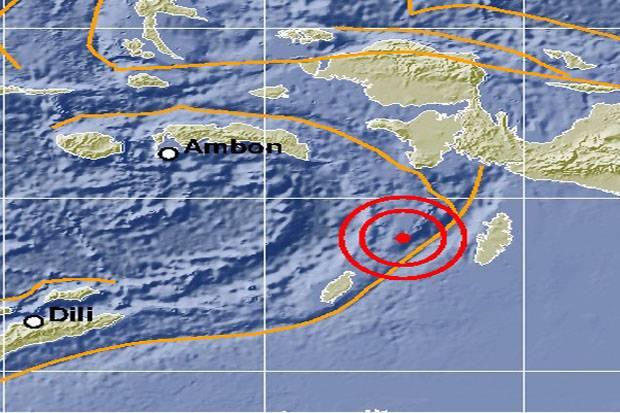 Gempa 6,1 SR Guncang Maluku Tenggara, Tak Timbulkan Kerusakan